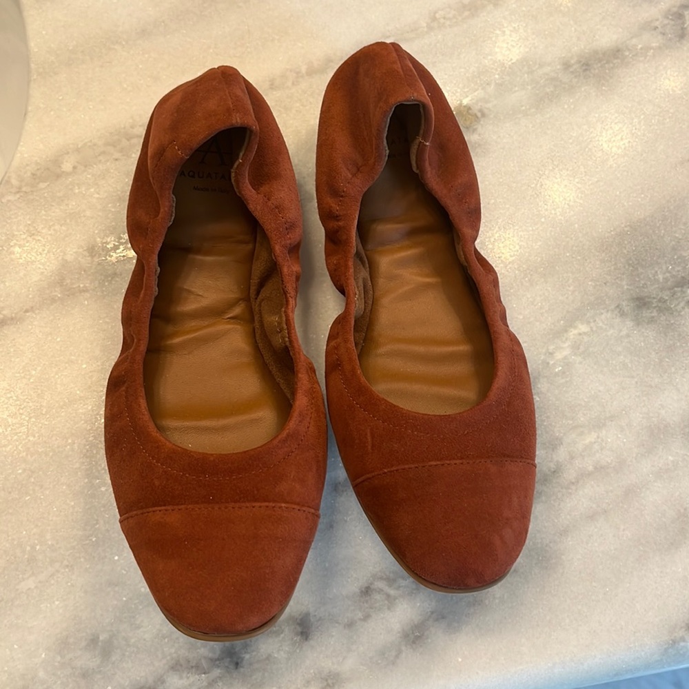 Suede flats